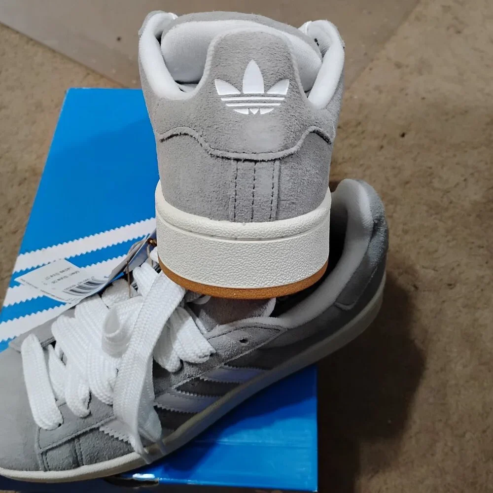 Adidas Campus Shoe Gray/White Men's 6/Women's 7 NWT - Picture 5 of 8